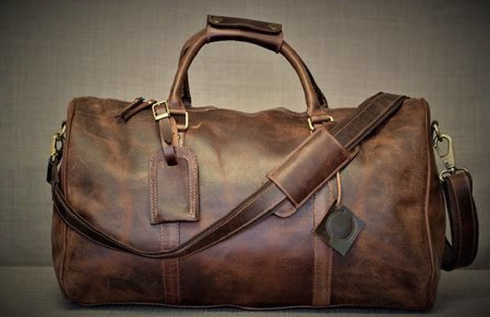 leather duffle bags for men