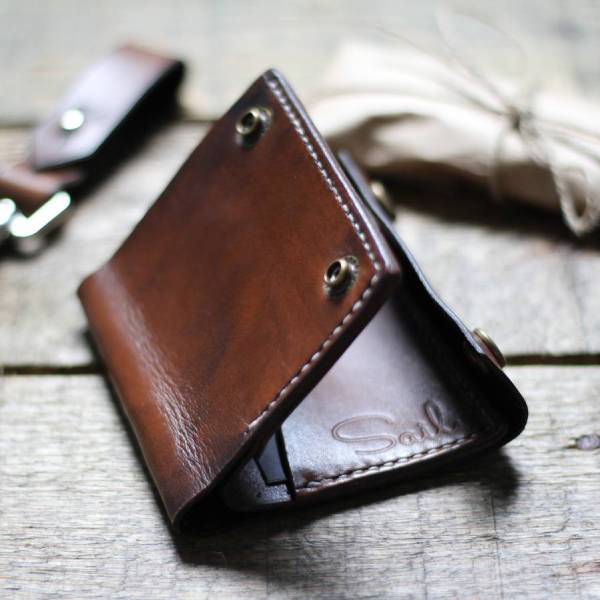 hand made leather wallet