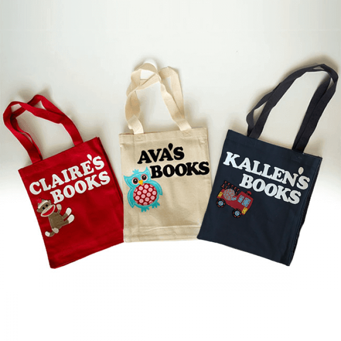 kids personalized book bags