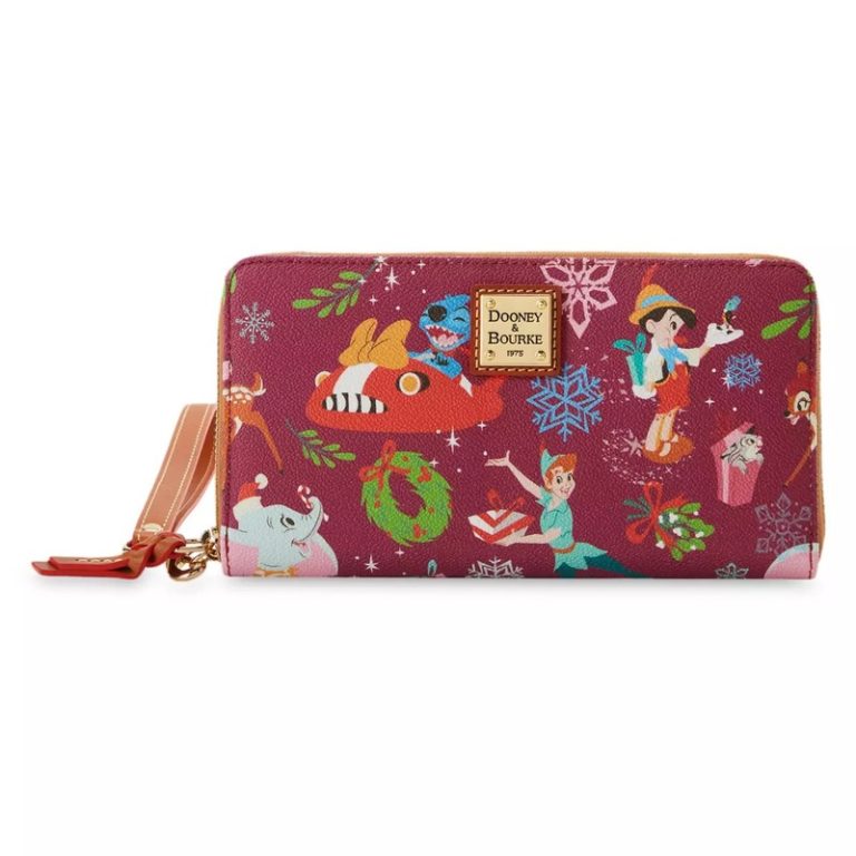 Holiday wristlet wallet