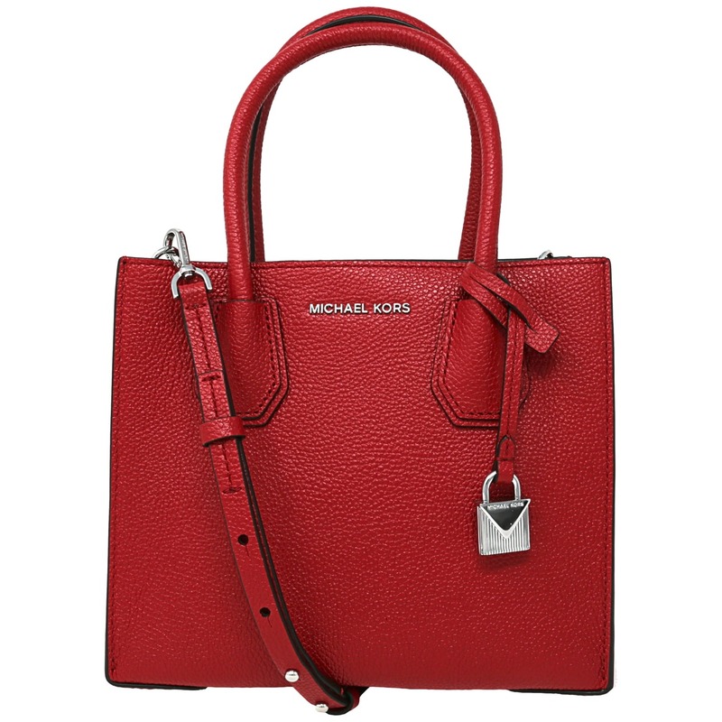 Red shoulder bag