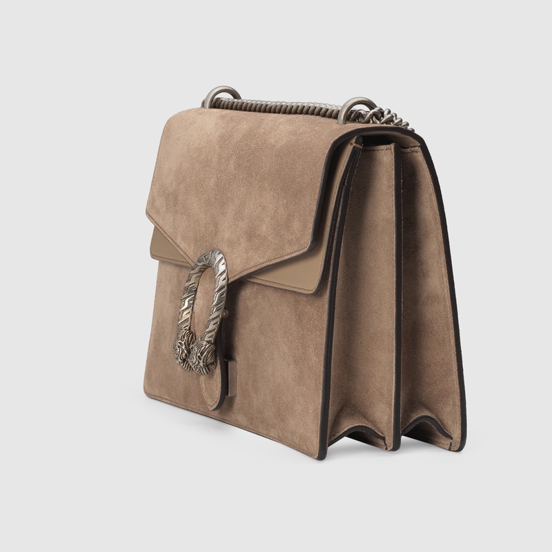 Suede shoulder bag