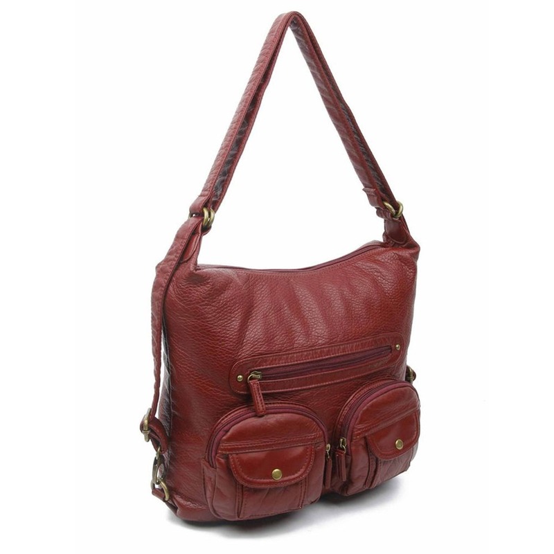 Burgundy shoulder bag