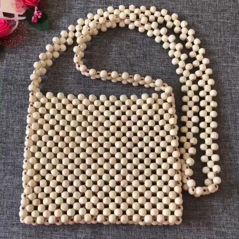 Beaded shoulder bag