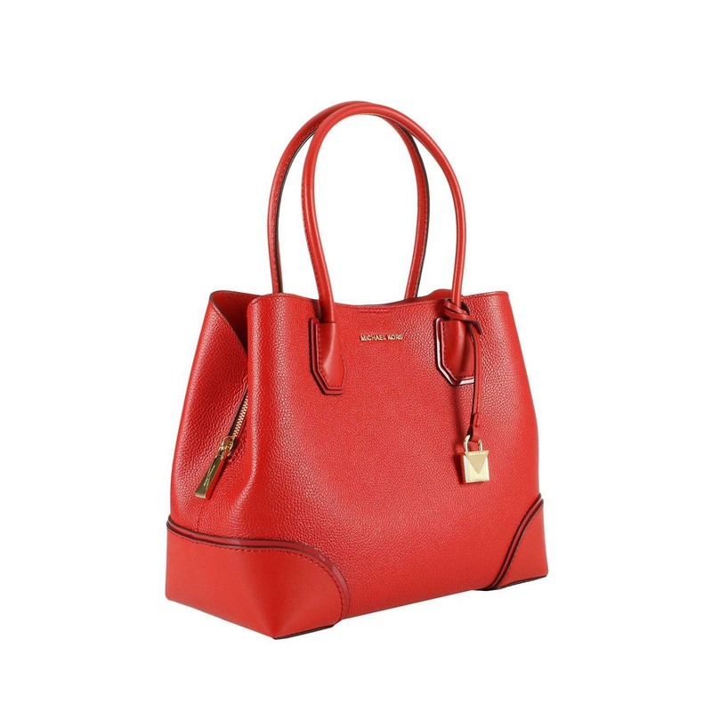 Red shoulder bag