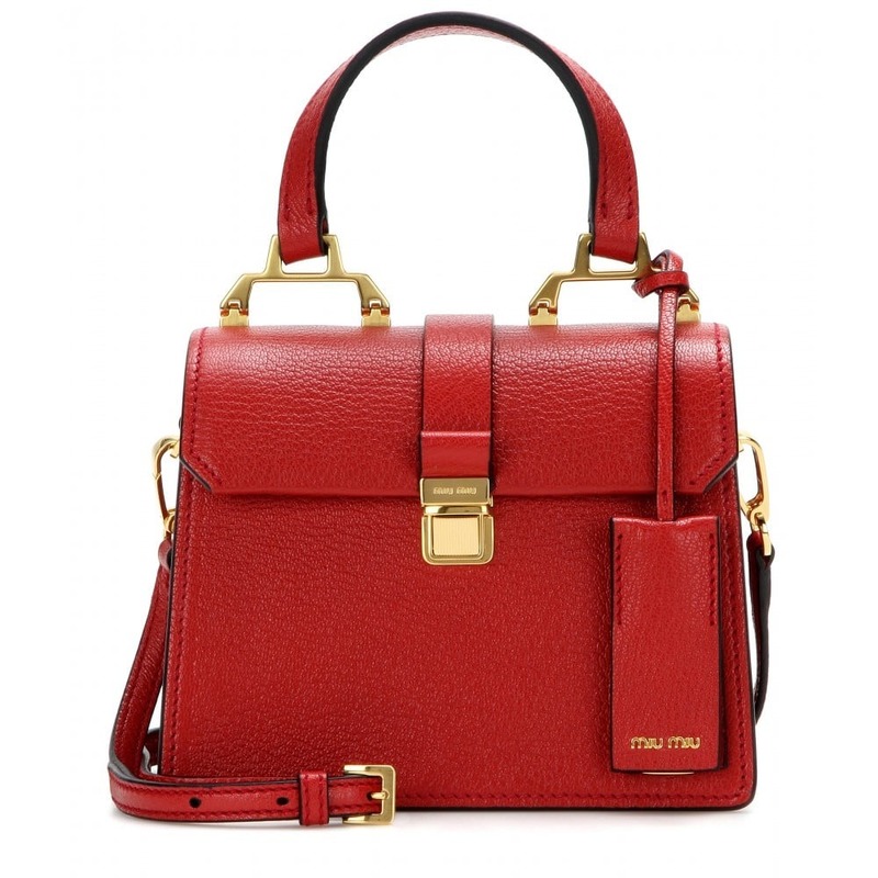 Red shoulder bag