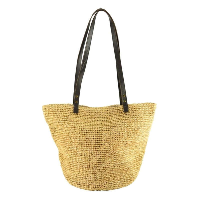 Raffia shoulder bag