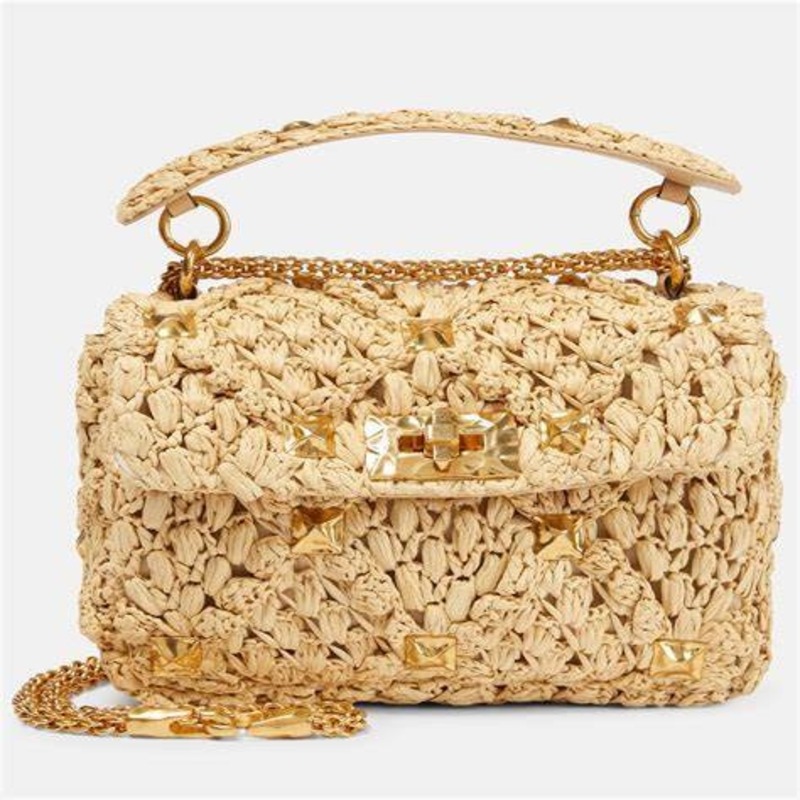 Raffia shoulder bag