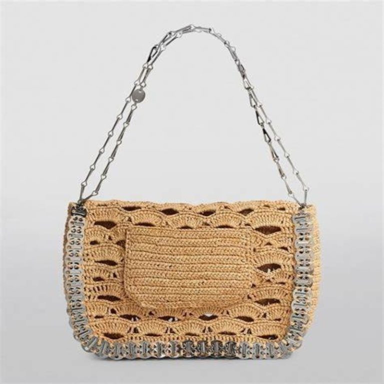 Raffia shoulder bag