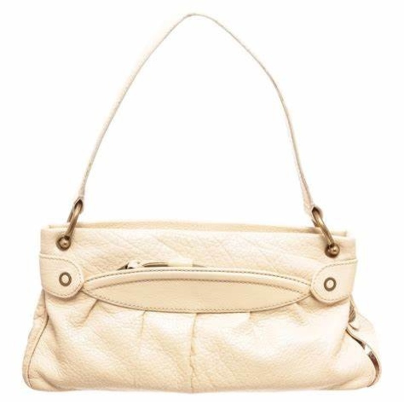 Cream shoulder bag