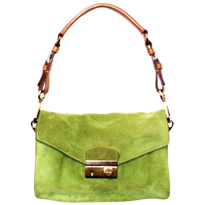 Green shoulder bag