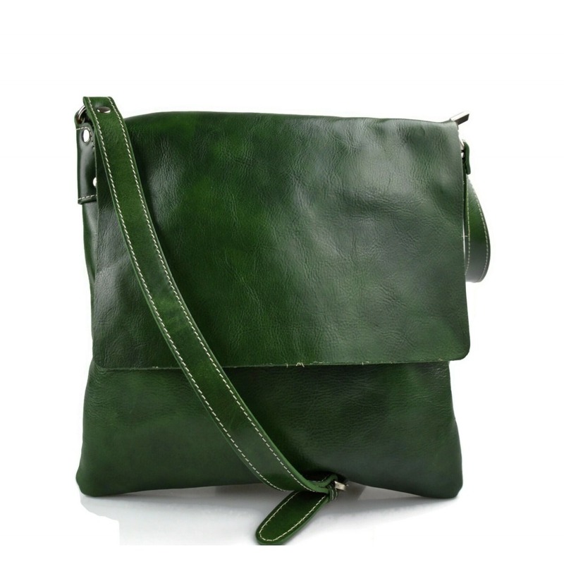 Green shoulder bag